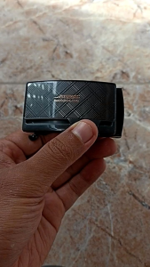 Kepala Sabuk Gesper Rel Otomatis Hitam 4 Cm G013