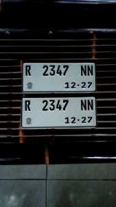 PLAT NOMOR MOTOR REFLEKTIF 2PCS/SEPASANG