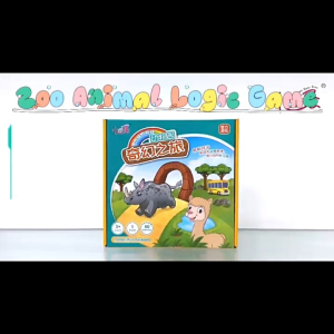Zoo Animal Logic Puzzle Game Kids Educational Brain Teaser Kids STEM Toys Educational Toys Children Logic Game 动物园逻辑思维游戏