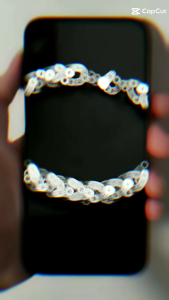 GELANG TITANIUM RANTAI JALIN PRIA KEREN TIDAK LUNTUR