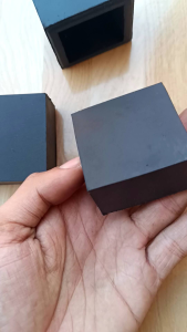 (100Pcs) Karet Kaki Hollow 4x4 Nyarung Karet Tutup Kaki Meja Kursi Rak Pipa Besi Kotak