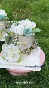 เค้กใส่เงิน 2ชั้น ของขวัญ 730 เค้กเงินไฮโซ3มิติ วันเกิด รับปริญญา