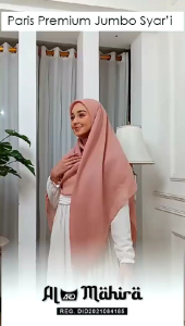 Kerudung Segi Empat Paris Premium Jumbo 140x140
