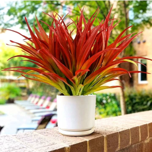 Cành lá dứa lan leo nhựa VI042 ( cao 40cm 15 lá) hoa giả trang trí