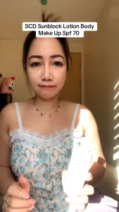 SCD Sunblock Lotion Body Make-Up 120ml w/ FREEBIES (SPF 70 Ultimate Protection with Aloe Vera Extract Hides Uneven Skin Tone for Flawless Fresh Look)