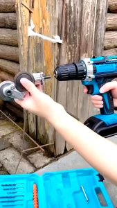 Adaptor Bor Potong Gunting Plat Seng Hollow Aluminium Shears Metal Plate Cutter