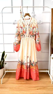 LONG DRESS PRINTING MEWAH