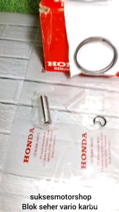 Selinder Blok & Seher Assy Piston Ring Pen & Klip untuk Honda Vario Karbu 110