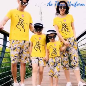 Áo Thun Bắn Tim- Vải Cotton Mềm Mịn Co Giãn-Đồng Phục Gia Đình Cty Hội Nhóm Mặc Đi Du Lịch Dạo Phố Cafe Cực Đẹp