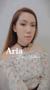 Aria Bow Pearl Thin Velvet Choker Necklace Kalung Choker Bludru Pita Ribbon Bowknot Mutiara