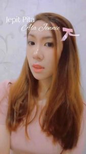 Set (2 buah) Jepit Pita Basic Ala Jennie Polos Mini Simple Coquette Satin Silk Ribbon Bowknot Bow Hairpin Hairclip