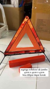 Segitiga pengaman reflektor mobil truk JUMBO SIZE satuan