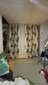 Christmas 8Ring curtains sold per 1pc. Or 3in1 set5in1 set 6ft to 7ft X 60 width cretona fabrics makapal not block out