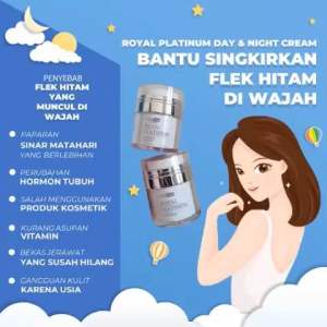 PAKET ROYAL PLATINUM day And night origina Promo - mencerahkan kulit dan mencegah penuaan dini dan mengecilkan pori pori