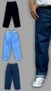 Celana panjang jeans pria gombrang baggie loose jeans