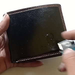 Dompet pria full kulit model tidur