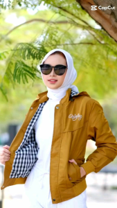 JAKET WANITA SEMI PARKA TERBARU - JAKET WANITA WATERPROOF TASLAN + JAKET WANITA HOODIE BISA DI LEPAS + TERSEDIA SAKU LUAR & SAKU DALAM