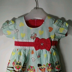 Dress baby Dres Bayi Usia 6 Bulan - 2 Tahun Motif Burung Cute Girl