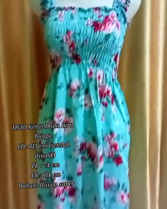 Homedress Kerut Bunga Bali