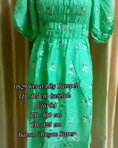 Homedress Kerut Lili Bali