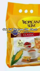 Tropicana Slim Sweetener Classic Bag 160 Sachet Gula Rendah Kalori