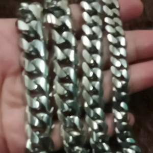 GELANG RANTAI BAJA PUTIH ANTI KARAT /GELANG PRIA