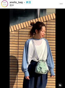 anello ซีรีส์ BASE nano ATM0528 กระเป๋าสะพายขนาดมินิ 2WAY รุ่นใหม่ยอดนิยม