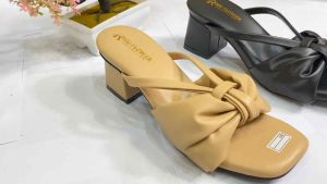 RMG15 Sandal Wanita Dasi Full Busah Terbaru Populer Pesta Kondangan Kekinian