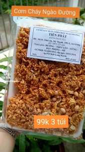 Cơm cháy ngào đường đậu phộng mè gừng túi 200g