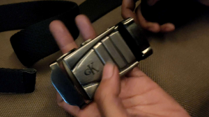 KEPALA GESPER IKAT PINGGANG 4CM BLACK NIKEL.