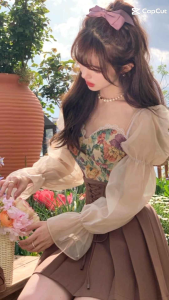 TM 1870 Blouse Fellian Bustier Crop Top Import