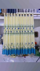 Rèm phi bóng 1 mặt hoạ tiết hoa hồng dây hợp rèm cửa chính rèm cửa sổ rèm ngăn phòng trang trí nhà