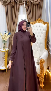 REALPICT COD DRESS KODE 185 BAHAN YORIS   PREMIUM  TERMURAH BEST SELLER TANGAN PERTAMA KONVEKSI / PRINTING /  PREMIUM GAMIS CASUAL GAMISPREMIUM1