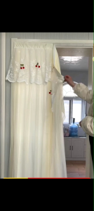 Door Curtain门帘夏季防蚊蝇隔冷气家用卧室厨房卫生间隔断帘双层不透防隐私帘免打孔