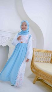 Gamis anak 3Tahun Terbaru Bahan ceruty usia sampai 13 Tahun mix swarovsky promo