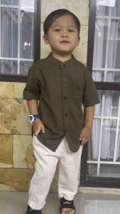 Kemeja Kemko Anak bahan Baby Canvas by riZAru