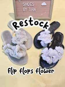 SHOES BY TIRA flip flops flower/sandal jepit/sandal wanita import bunga/sandal flat