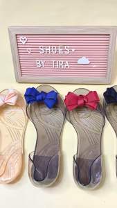 SHOES BY TIRA jelly crystal pita transparant usia tanggung dan dewasa/sandal jelly wanita/sandal karet anti slip/sandal kekinian korea/jelly shoes import/sepatu sandal slippers/sepatu sandal couple mom and kids