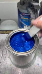 สีพ่นรถ2k น้ำเงินแก้ว ประกายมุก BL034