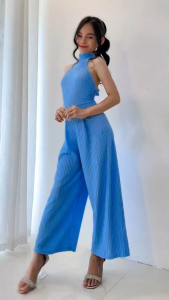 Girls Halter Wide Leg Jumpsuit Kids Casual Party Jumpsuit Elegant Sleeveless Outfit 8-12 Years