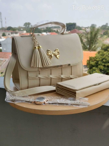Tas Wanita Paket dompet dan jam baru