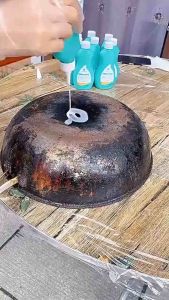 BLACK POT BOTTOM CLEANING pembersih hitam kerak kuali Menghilangkan kotoran degil hitam karat Pengilat kuali steel