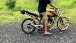 Silincer Knalpot Racing Corong Blue Sarteng Ngekher Poll