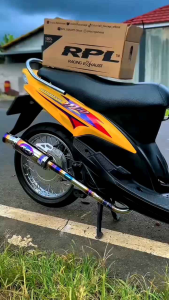 Knalpot Ceklis Salemba Jungstyle Stainless Titanium Original RPL Racing Exhaust Mio Vario Aerox Nmax Pcx Beat Inlet 38mm