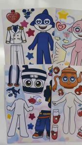 Set 6 sticker tuntungtung. Nhân vật hoạt hình dễ thương