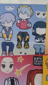 Set 8in1 sticker Kpop demon Hunter chibi
