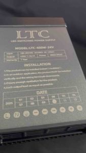 หม้อแปลงไฟกันฝน Power Supply Dc 24v 400w 16.6A LTC คุณภาพดีทนทาน ใช้งานภายนอก รับประกัน 1ปี