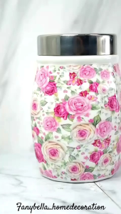 Toples Queen rose Kedap Udara Mewah Aesthetic Lebaran Shabby Chic tempat penyimpanan makanan toples