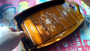 nampan baki oval kayu jati