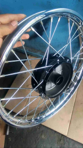 pelek jari2 baru bagian belakang Vega new Vega ZR MX Jupiter tromol besar pelek baru ORI DID+jari2 tromol baru